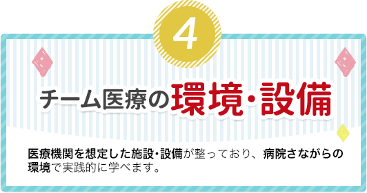 チーム医療の環境･設備